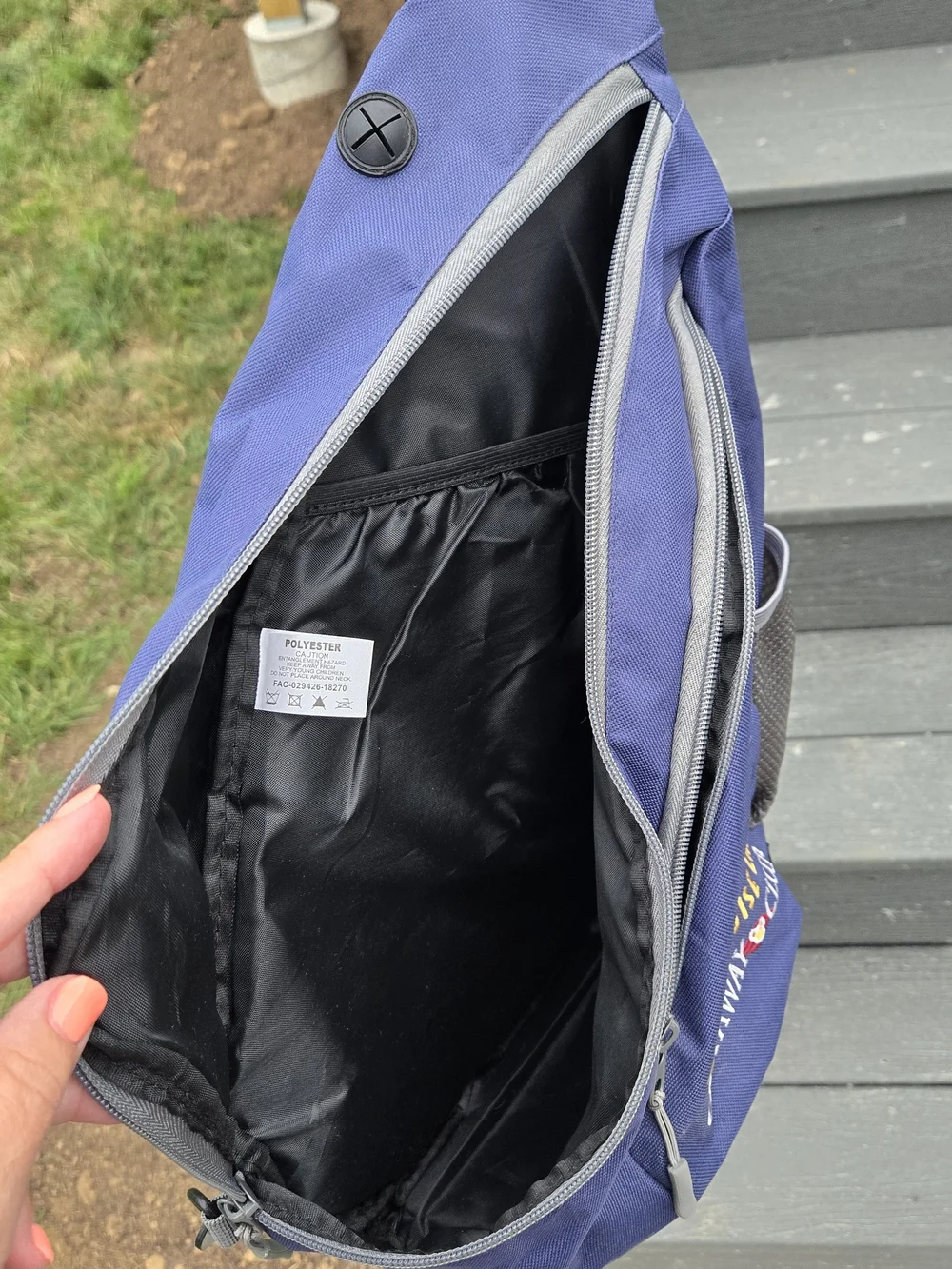 Disney Cruise Line Castaway Club Navy Sling Backpack
